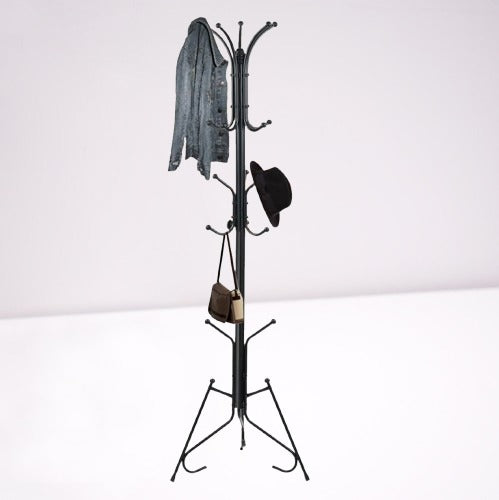 Space-Saving Multi-Purpose Organizer for Clothes, Hats, Scarves & Umbrellas – Durable Entryway Rack