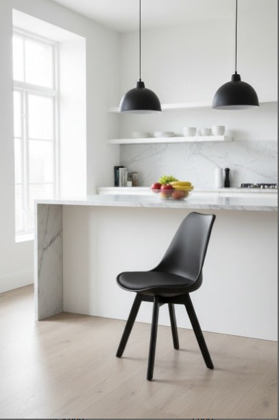 Modern Tulip Dining Chair – Premium Metal Legs | Soft Cushioned Seat | Perfect for Dining Areas, Study Corners, Cafés & Living Rooms