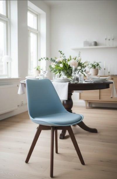Modern Tulip Dining Chair – Premium Metal Legs | Soft Cushioned Seat | Perfect for Dining Areas, Study Corners, Cafés & Living Rooms
