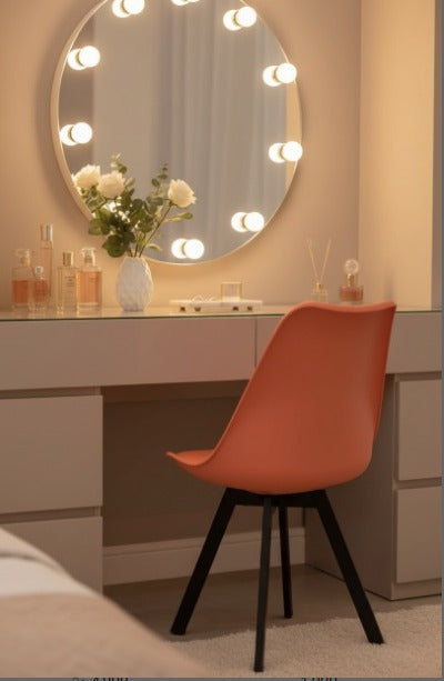 Modern Tulip Dining Chair – Premium Metal Legs | Soft Cushioned Seat | Perfect for Dining Areas, Study Corners, Cafés & Living Rooms