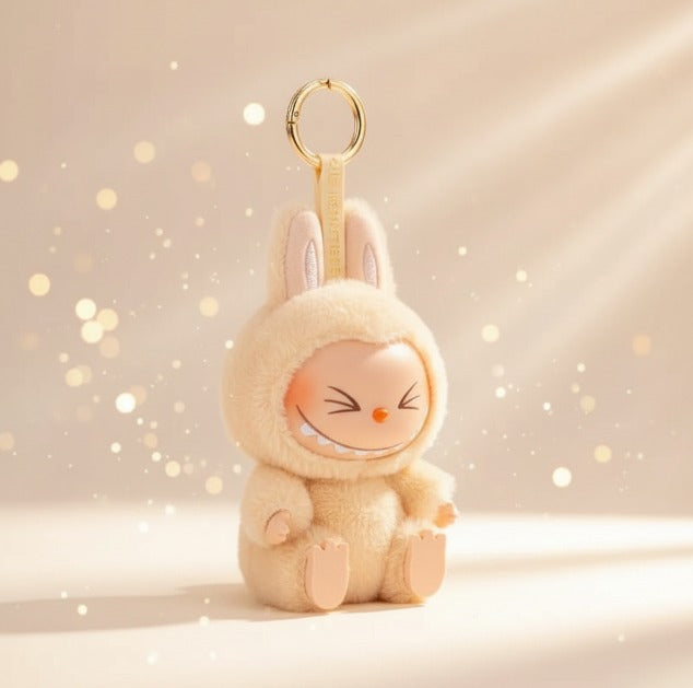 Labubu Multi Bunny Plush Keychain Soft Stuffed Doll Kawaii Rabbit Bag Charm Cute Toy Key Ring