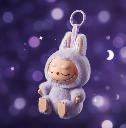 Labubu Multi Bunny Plush Keychain Soft Stuffed Doll Kawaii Rabbit Bag Charm Cute Toy Key Ring