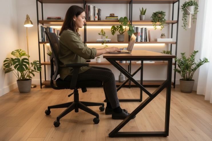 K Shape Computer Desk Living Room