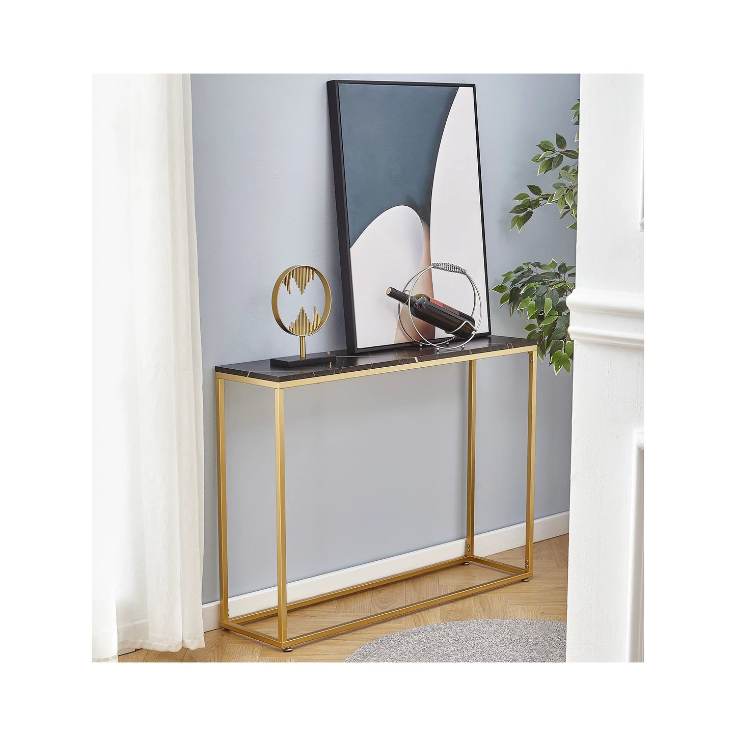 Narrow Console Table for Living Room & Hallway Entryway