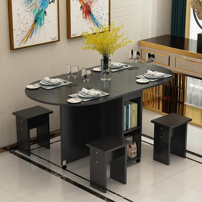 Foldable Dining Table & Chairs - Simple Family Room Set