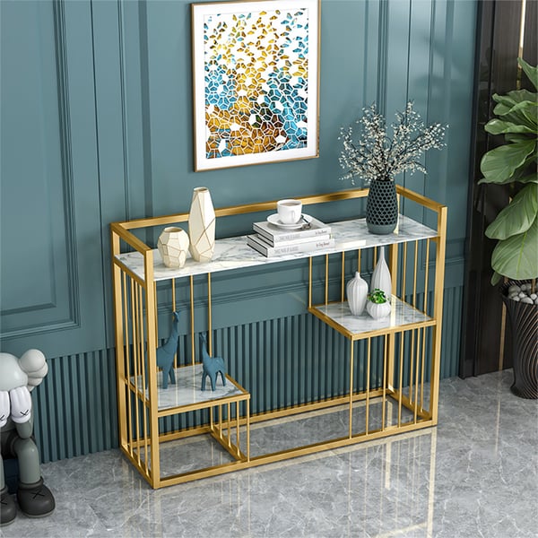 3 Layers Console Table Hallway Entryway Table