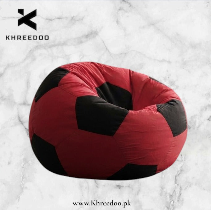 Maroon Football Bean Bag Chair | Premium Sports-Themed Seating for Gaming, Bedroom & Lounge