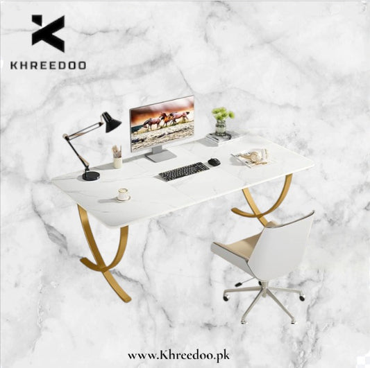 Computer desk features a durable top, stable structure, and modern minimalist design that fits perfectly in offices, study areas, and home setups.