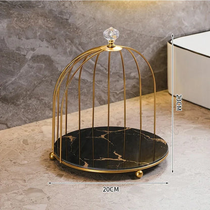 Iron Bird Cage Rack for Lipstick, Perfume & Cosmetics