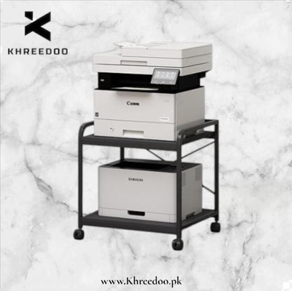 Modern Minimalist Wooden Computer Desk  Multi-Tier Organizer designed to bring both style and practicality into your workspace.