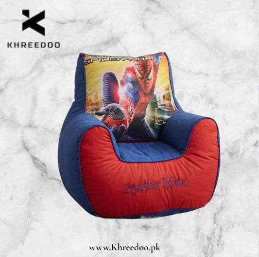 Spider-Man Bean Bag Chair for Boys | Soft & Comfortable Kids Bean Bag Sofa | Superhero-Themed Seating for Boys’ Bedroom & Playroom