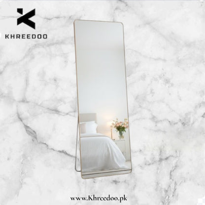 Unbreakable Full-Length Wall Mirror – Shatterproof Modern Leaning Dressing Mirror for Bedroom, Hallway