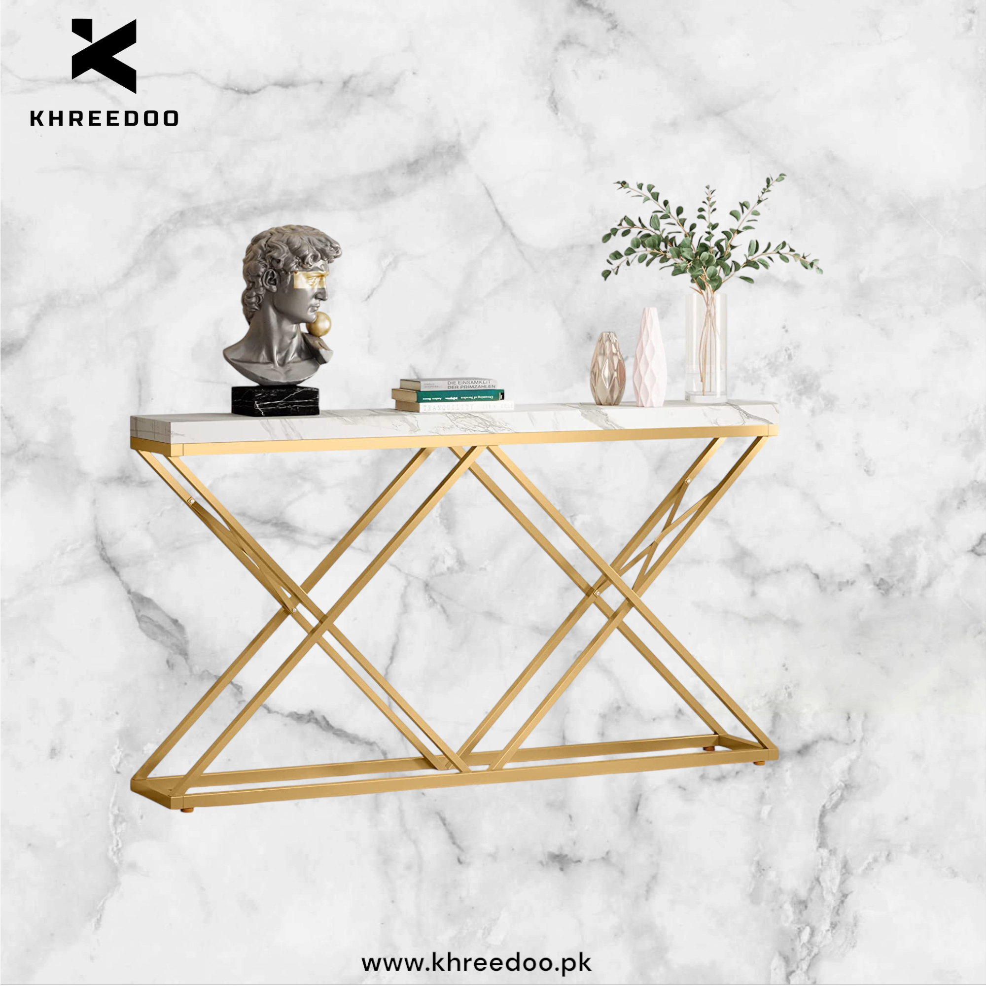 Model Console Table X Model Luxury Console Table - Premium Living Room Furniture | Khreedoo