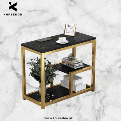 3-Shelf Square Coffee & Side Table for Living Room Furniture