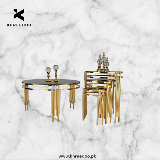 Round Center +  round Nesting Table Set (3 Pcs)