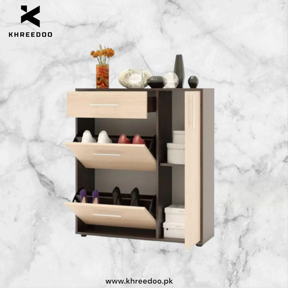 Shoe Rack Organizer with Storage Cabinet & Drawer