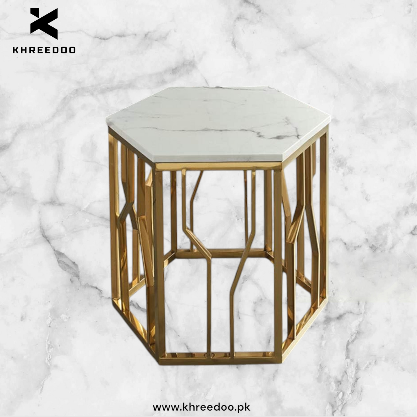 Marble Effect Dining Table Coffee Table Living Room