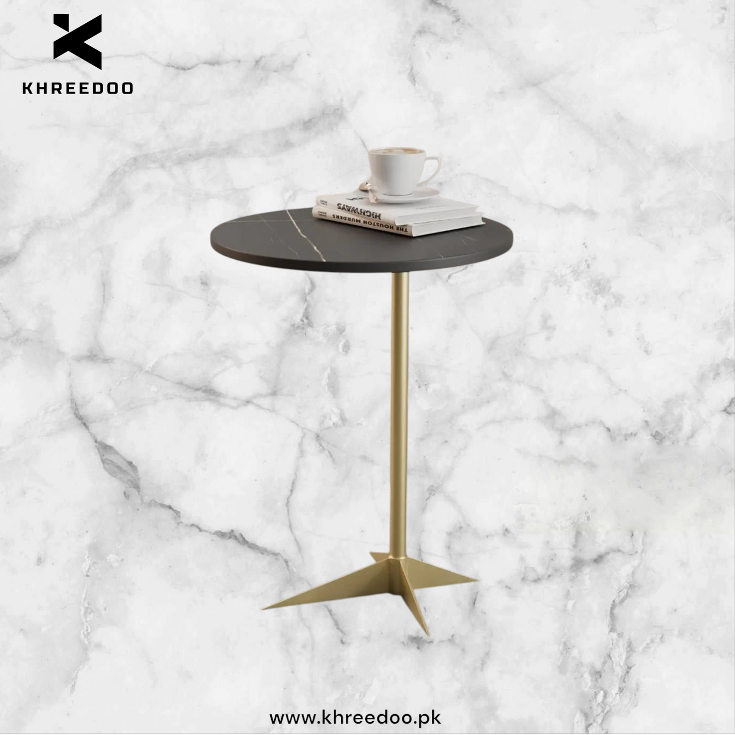 White Coffee Table - Small Book Bedside Table