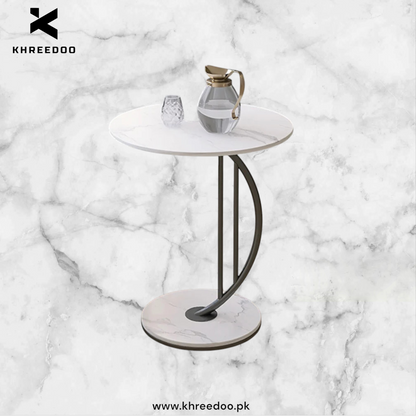 Premium Round Marble Coffee Table - Luxury Design