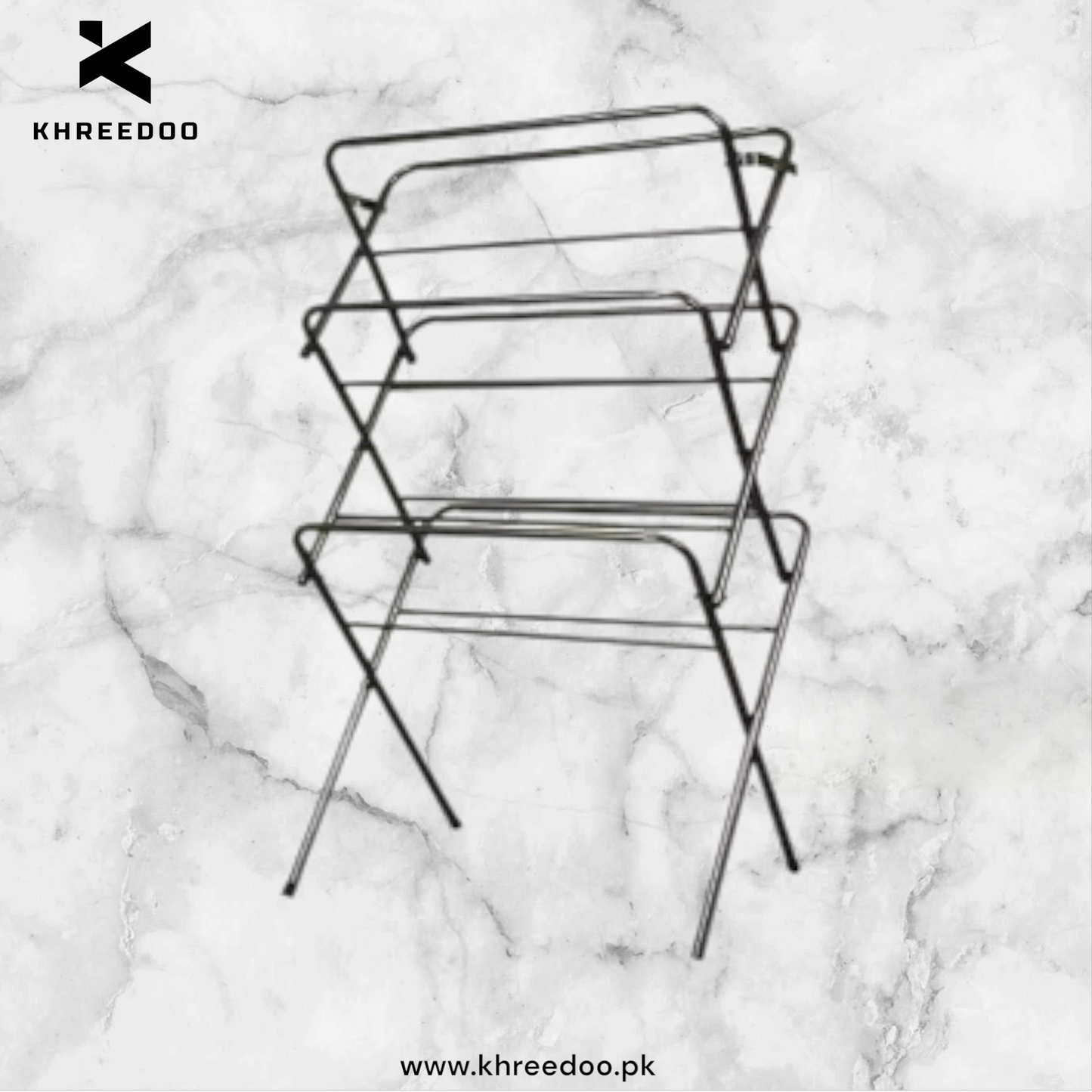 K Shape Cloth Drying Rack Water Proof Rust Proof