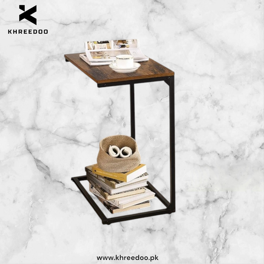 C Shaped Metal Sofa Side End Table Side Table