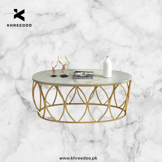 Luxury Gold Metal frame Center Table