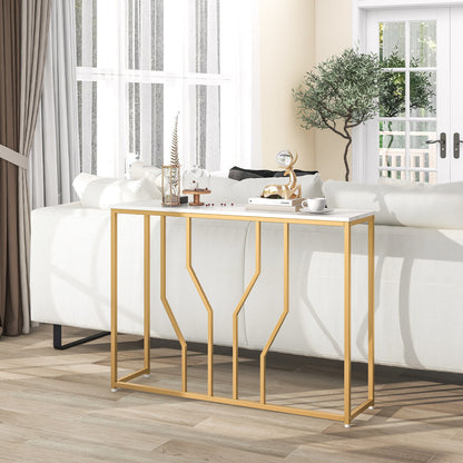 Gold Console Table Modern Entryway Table  Sofa Table