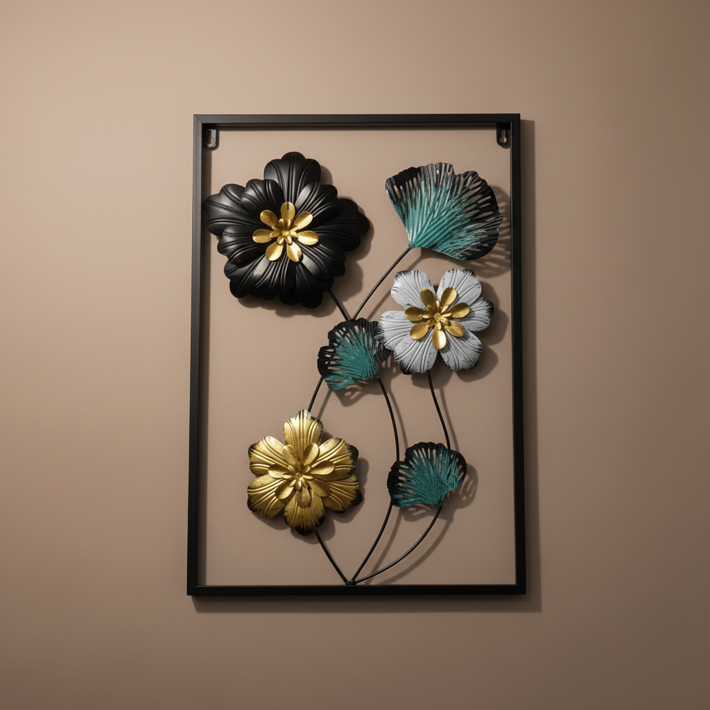"Modern Botanica Metal Wall Decor- Luxury Home Art"